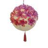 Cute Fabric Flower Paper Lantern Small Decorative Lantern Handhold Hanging Festival Décor, Pink