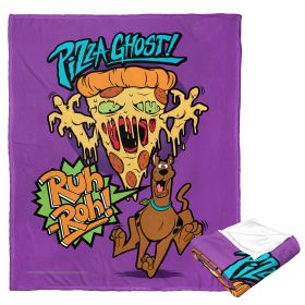 Warner Bros. Scooby-Doo Silk Touch Throw Blanket, 50" x 60", Pizza Ghost