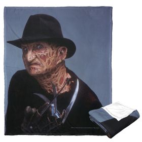 Freddy vs Jason Silk Touch Throw Blanket, 50" x 60", Frightening Freddy