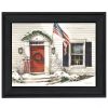 "Main Street" By John Rossini, Printed Wall Art, Ready To Hang Framed Poster, Black Frame