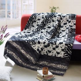 Onitiva - [Tasteful Life -C] Patchwork Throw Blanket (86.6 by 63 inches)