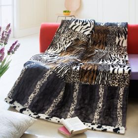 Onitiva - [Primeval Flavor -A] Patchwork Throw Blanket (86.6 by 63 inches)