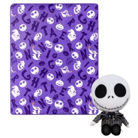 Nightmare Before Christmas; Nightmare Friends Character Hugger Pillow & Silk Touch Throw Set; 40" x 50"