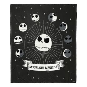 Nightmare Before Christmas; Phases of Jack Aggretsuko Comics Silk Touch Throw Blanket; 50" x 60"