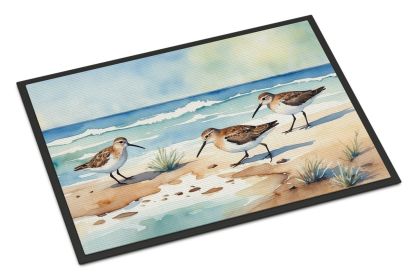 Sandpipers Hunting Doormat Front Door Mat Indoor Outdoor Rugs for Entryway, Non Slip Washable Low Pile, 24H X 36W