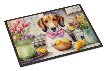 Decorating Easter American Foxhound Doormat Front Door Mat Indoor Outdoor Rugs for Entryway, Non Slip Washable Low Pile, 24H X 36W