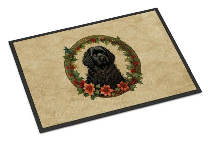 Puli Christmas Flowers Doormat Front Door Mat Indoor Outdoor Rugs for Entryway, Non Slip Washable Low Pile, 24H X 36W