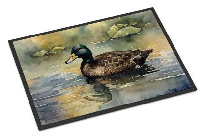 American Black Duck Doormat Front Door Mat Indoor Outdoor Rugs for Entryway, Non Slip Washable Low Pile, 24H X 36W