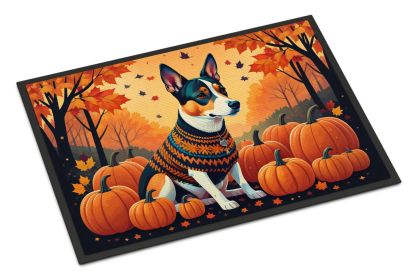 Basenji Fall Doormat Front Door Mat Indoor Outdoor Rugs for Entryway, Non Slip Washable Low Pile, 24H X 36W