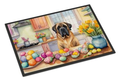 Decorating Easter Mastiff Doormat Front Door Mat Indoor Outdoor Rugs for Entryway, Non Slip Washable Low Pile, 24H X 36W