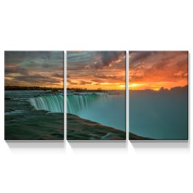 3 Panels Framed Great Fall Canvas Wall Art Decor,3 Pieces Mordern Canvas Decoration Painting for Office,Dining room,Living room