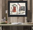 "Main Street" By John Rossini, Printed Wall Art, Ready To Hang Framed Poster, Black Frame