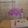 Cute Fabric Flower Paper Lantern Small Decorative Lantern Handhold Hanging Festival Décor, Pink