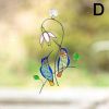 1pc Hummingbird Stained Glass Sun Catcher Window Hangings Ornament Metal Craft A Lovely Gift For Your Family