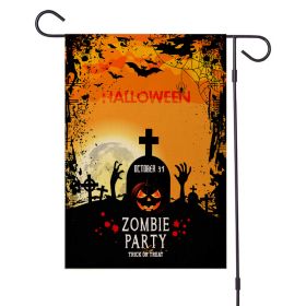 Halloween Decorations Garden Flag 12x18 Vertical Double Sided I Smell Children Sisters Fall Outside Hocus Pocus Decor Burlap Yard Flag (Color: PicF)