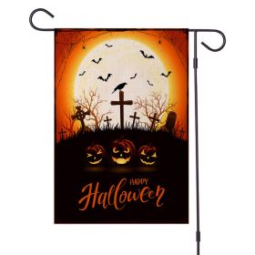 Halloween Decorations Garden Flag 12x18 Vertical Double Sided I Smell Children Sisters Fall Outside Hocus Pocus Decor Burlap Yard Flag (Color: Pic E)