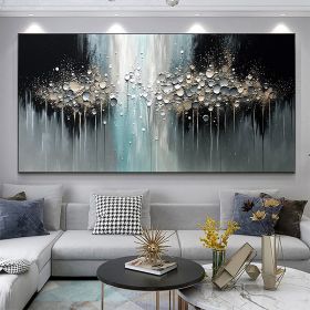 Handmade Oil Painting Abstract Texture Oil Painting On Canvas Large Wall Art Original White Painting Minimalist Art Custom Painting Modern Living Room (Style: 01, size: 150X220cm)