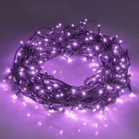 200 LED 66FT Halloween Fairy String Lights, Halloween Decoration Lights with 8 Lighting Modes (Color: Purple)