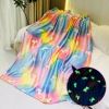 Glow in the Dark Throw Blanket Unicorn - Luminous Kids Blanket (50" x 60")