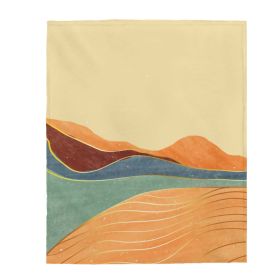 Toscana Landscape Velveteen Plush Blanket (size: 60" x 80")