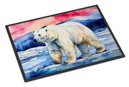 Polar Bear Doormat Front Door Mat Indoor Outdoor Rugs for Entryway, Non Slip Washable Low Pile, 24H X 36W (Default: Default)