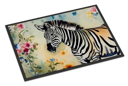 Zebra Doormat Front Door Mat Indoor Outdoor Rugs for Entryway, Non Slip Washable Low Pile, 24H X 36W (Default: Default)