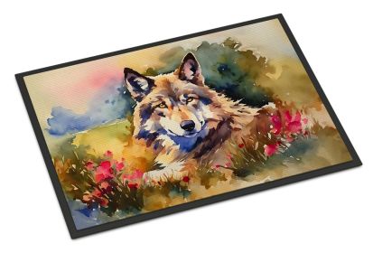 Wolves Wolf Doormat Front Door Mat Indoor Outdoor Rugs for Entryway, Non Slip Washable Low Pile, 24H X 36W (Default: Default)