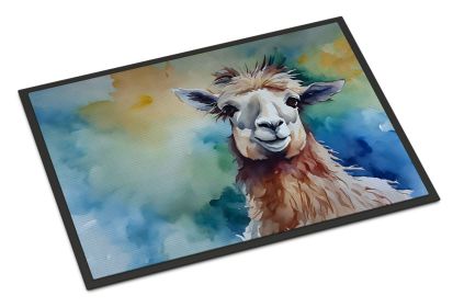 Llama Doormat Front Door Mat Indoor Outdoor Rugs for Entryway, Non Slip Washable Low Pile, 24H X 36W (Default: Default)