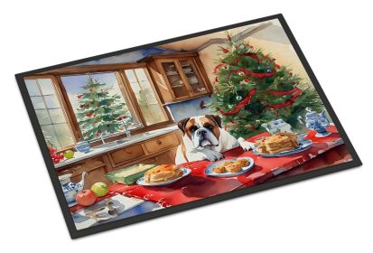 Boxer Christmas Cookies Doormat Front Door Mat Indoor Outdoor Rugs for Entryway, Non Slip Washable Low Pile, 24H X 36W (Default: Default)