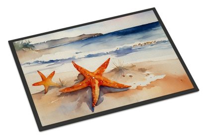 Starfish Doormat Front Door Mat Indoor Outdoor Rugs for Entryway, Non Slip Washable Low Pile, 24H X 36W (Default: Default)