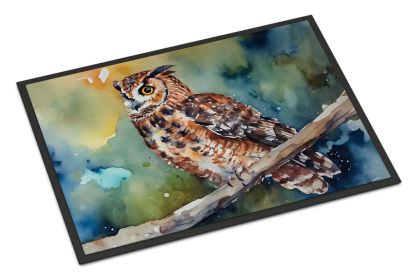 Tawny Owl Doormat Front Door Mat Indoor Outdoor Rugs for Entryway, Non Slip Washable Low Pile, 24H X 36W (Default: Default)