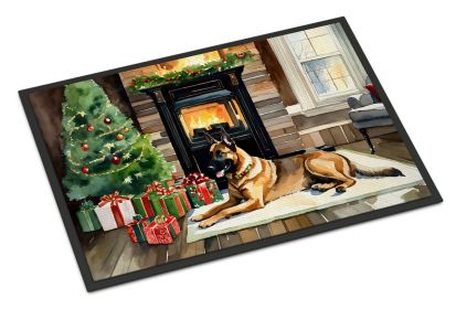 Belgian Malinois Cozy Christmas Doormat Front Door Mat Indoor Outdoor Rugs for Entryway, Non Slip Washable Low Pile, 24H X 36W (Default: Default)