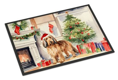 Otterhound Cozy Christmas Doormat Front Door Mat Indoor Outdoor Rugs for Entryway, Non Slip Washable Low Pile, 24H X 36W (Default: Default)