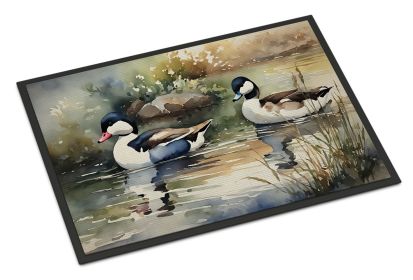 Bufflehead Doormat Front Door Mat Indoor Outdoor Rugs for Entryway, Non Slip Washable Low Pile, 24H X 36W (Default: Default)