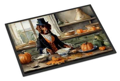 Irish Setter Fall Kitchen Pumpkins Doormat Front Door Mat Indoor Outdoor Rugs for Entryway, Non Slip Washable Low Pile, 24H X 36W (Default: Default)