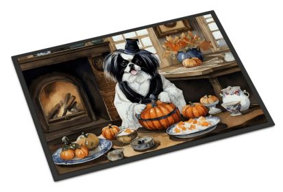 Japanese Chin Fall Kitchen Pumpkins Doormat Front Door Mat Indoor Outdoor Rugs for Entryway, Non Slip Washable Low Pile, 24H X 36W (Default: Default)