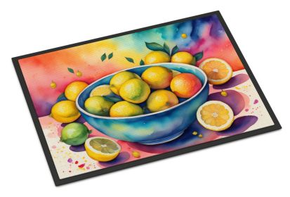 Colorful Lemons Doormat Front Door Mat Indoor Outdoor Rugs for Entryway, Non Slip Washable Low Pile, 24H X 36W (Default: Default)