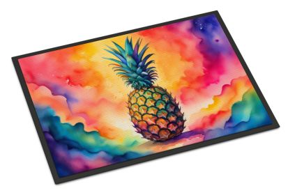 Colorful Pineapple Doormat Front Door Mat Indoor Outdoor Rugs for Entryway, Non Slip Washable Low Pile, 24H X 36W (Default: Default)