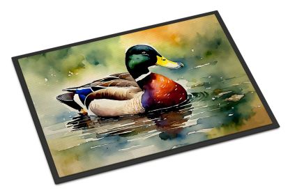 Mallard Doormat Front Door Mat Indoor Outdoor Rugs for Entryway, Non Slip Washable Low Pile, 24H X 36W (Default: Default)