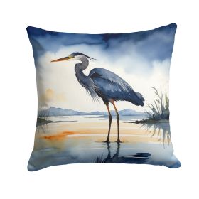 Blue Heron Barely Lit Sky Throw Pillow Machine Washable, Indoor Outdoor Decorative Pillow for Couch, Bed or Patio, 18Hx18W (Default: Default)