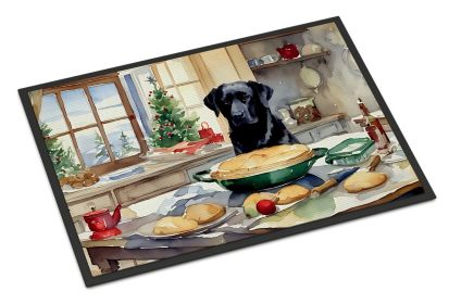 Labrador Retriever Christmas Cookies Doormat Front Door Mat Indoor Outdoor Rugs for Entryway, Non Slip Washable Low Pile, 24H X 36W (Default: Default)