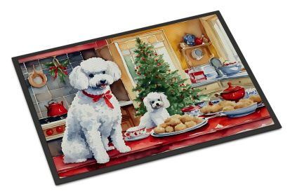 Poodle Christmas Cookies Doormat Front Door Mat Indoor Outdoor Rugs for Entryway, Non Slip Washable Low Pile, 24H X 36W (Default: Default)