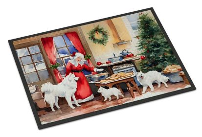 Samoyed Christmas Cookies Doormat Front Door Mat Indoor Outdoor Rugs for Entryway, Non Slip Washable Low Pile, 24H X 36W (Default: Default)