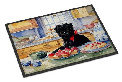 Affenpinscher Christmas Cookies Doormat Front Door Mat Indoor Outdoor Rugs for Entryway, Non Slip Washable Low Pile, 24H X 36W (Default: Default)