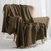 VERAMUSE Herringbone Throw Blanket for Couch 50"X60" Farmhouse Blankets for Bed and Sofa