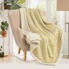 VERAMUSE Sherpa Throw Blanket for Couch 50"X60" Winter Thick Warm Blankets for Bed Sofa