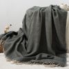 VERAMUSE Herringbone Throw Blanket for Couch 50"X60" Farmhouse Blankets for Bed and Sofa