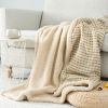 VERAMUSE Sherpa Throw Blanket for Couch 50"X60" Winter Thick Warm Blankets for Bed Sofa