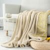 VERAMUSE Sherpa Throw Blanket for Couch 50"X60" Winter Thick Warm Blankets for Bed Sofa